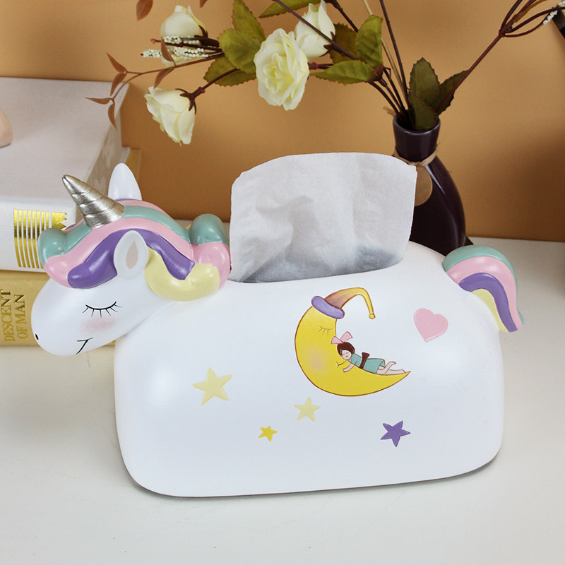 创意可爱卡通纸巾盒客厅餐厅纸抽盒家用餐巾盒现代家居装饰品摆件