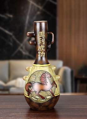 招财进宝寓意客厅书房摆件陶瓷
