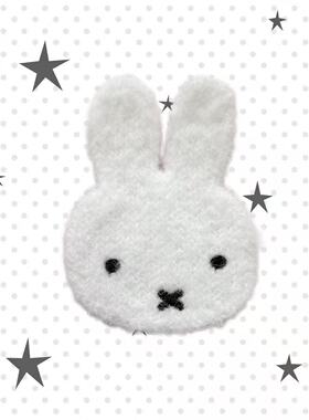 可爱古早波点米菲黑白格子蝴蝶结音符Miffy星星发夹刘海边夹发饰