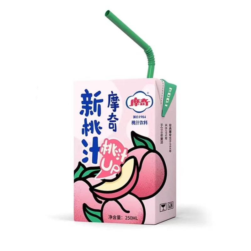 摩奇桃汁250ml*24盒整箱UP经典升级版网红老北京二商桃子果汁饮料