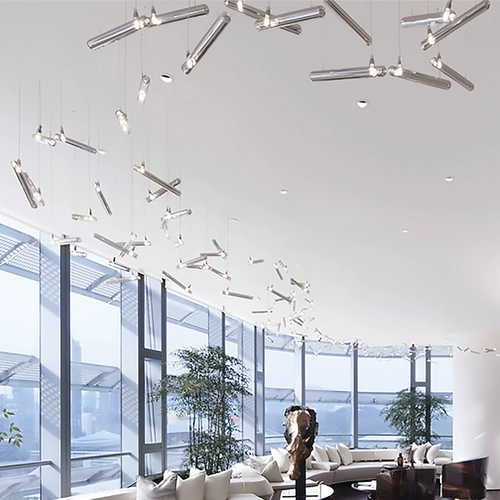 Youxue Air Tripper Creative Art Glass торговые торговые центры Холл Холл Потолочный Звездный Звездный свет люстры