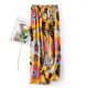 Cotton Silk Pajama Pants Women's Rayon Wide Leg Pants Air Conditioning Pants