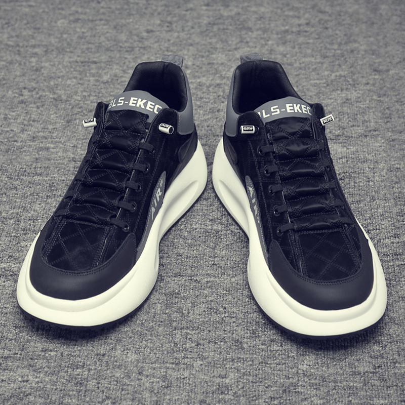 冬季大码男鞋45加宽加大46运动休闲阿甘鞋47加绒保暖厚底老爹鞋48 - 图0