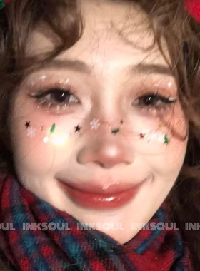 INKSOUL碎晶漫冬圣诞氛围感脸贴