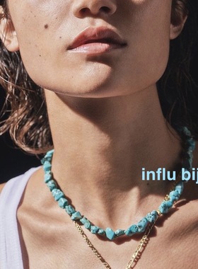 丹麦小众设计annilu男天然项链