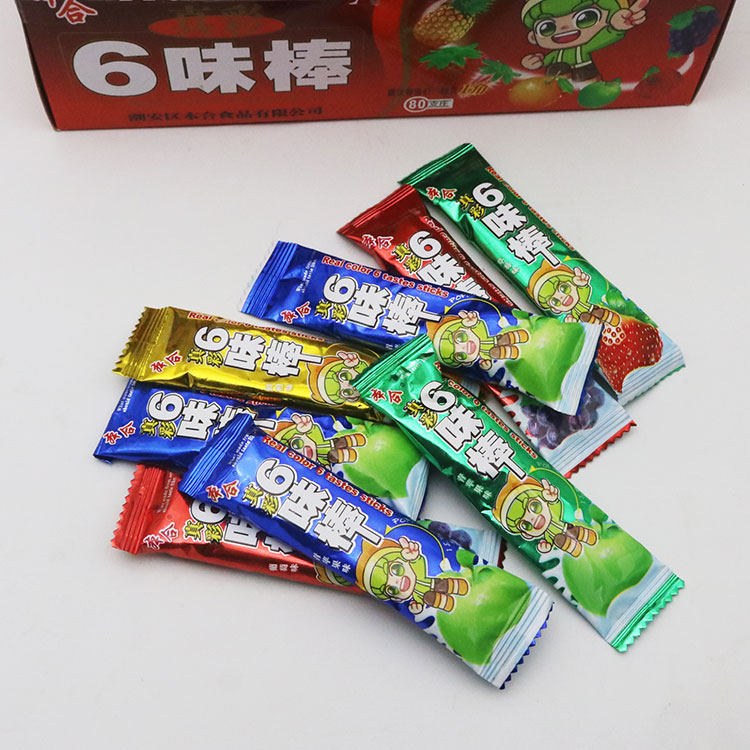 本合真彩六味棒6味棒混合味1盒80支零食批发,淘宝优惠券,粉丝福利购,淘宝优惠卷
