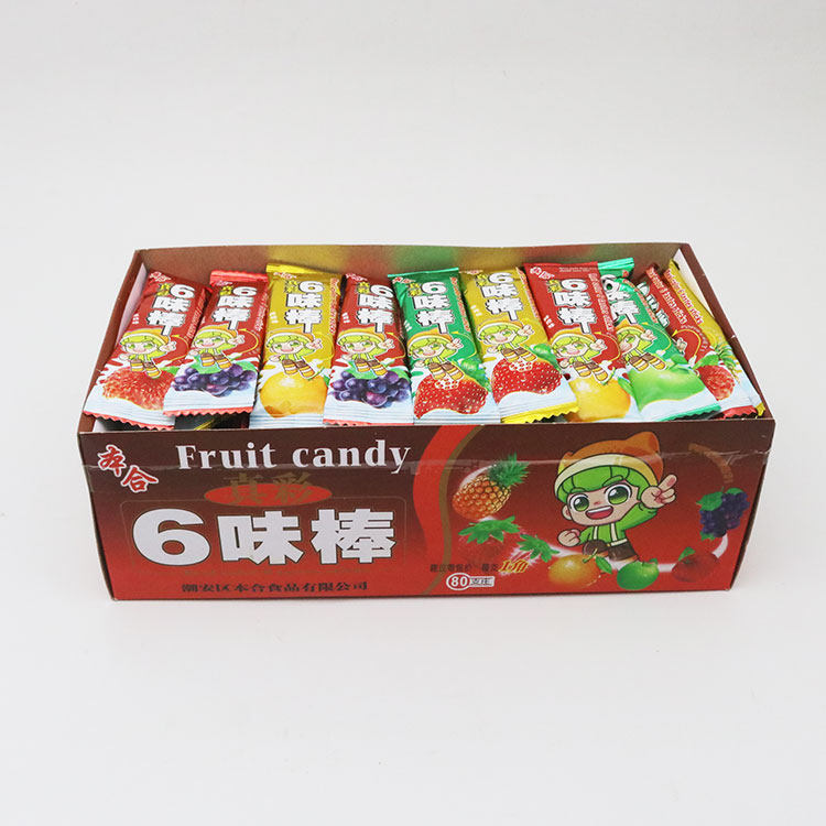 本合真彩六味棒6味棒混合味1盒80支零食批发,淘宝优惠券,粉丝福利购,淘宝优惠卷
