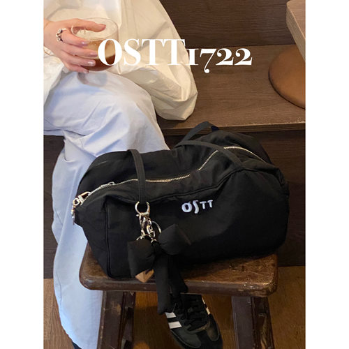 〈OSTT波士顿包〉手提尼龙防水ins可爱百搭原创设计腋下刺绣包 - 图0