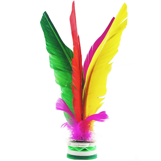 Красочный волан из гусиных перьев для спортивных и фитнес-соревнований среднего и старшего возраста.