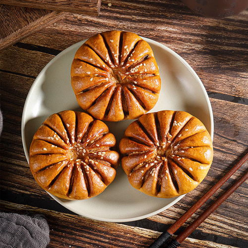 传统老式手工芝麻豆沙饼糕点江阴特产网红马蹄酥早餐休闲解馋零食 - 图3
