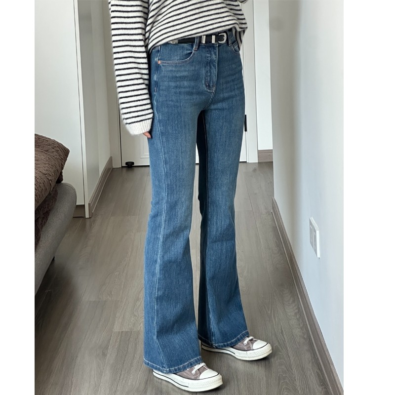 复古微喇牛仔裤女春季新款胖mm梨形身材高腰显瘦弹力喇叭马蹄裤子,淘宝优惠券,粉丝福利购,淘宝优惠卷