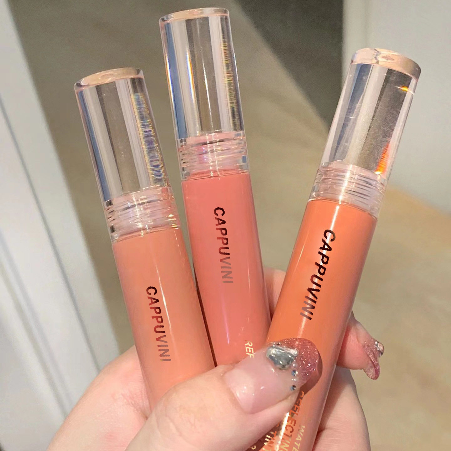 cappuvini卡泡维妮水折光唇釉 水光镜面玻璃唇彩显白糖浆唇蜜口红