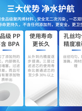 20寸pp滤芯净水器通用5微米
