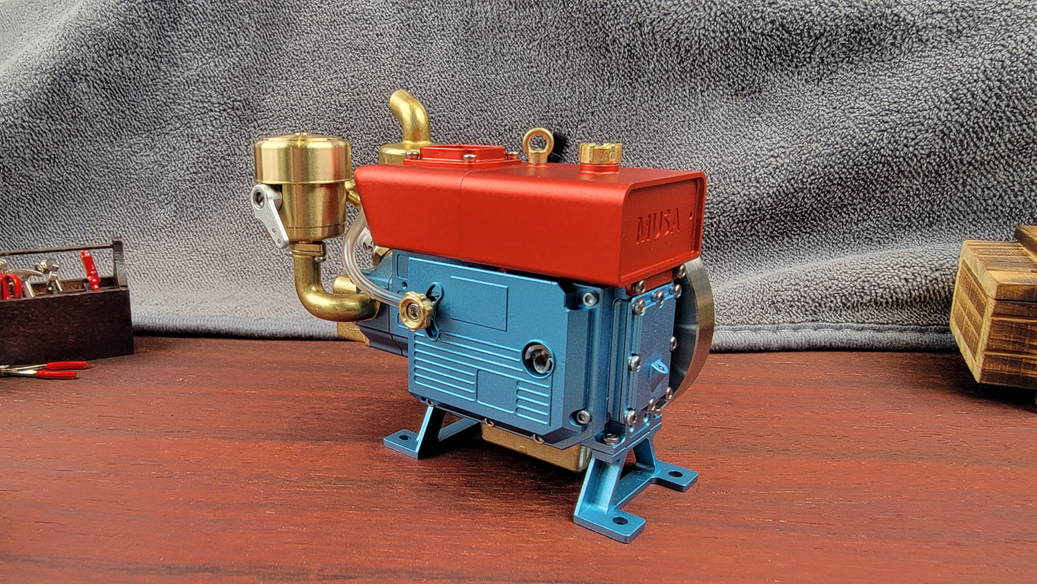 MUSA 单缸仿真发动机模型 2号机  东方红柴油机头 非静态 烧油,淘宝优惠券,粉丝福利购,淘宝优惠卷