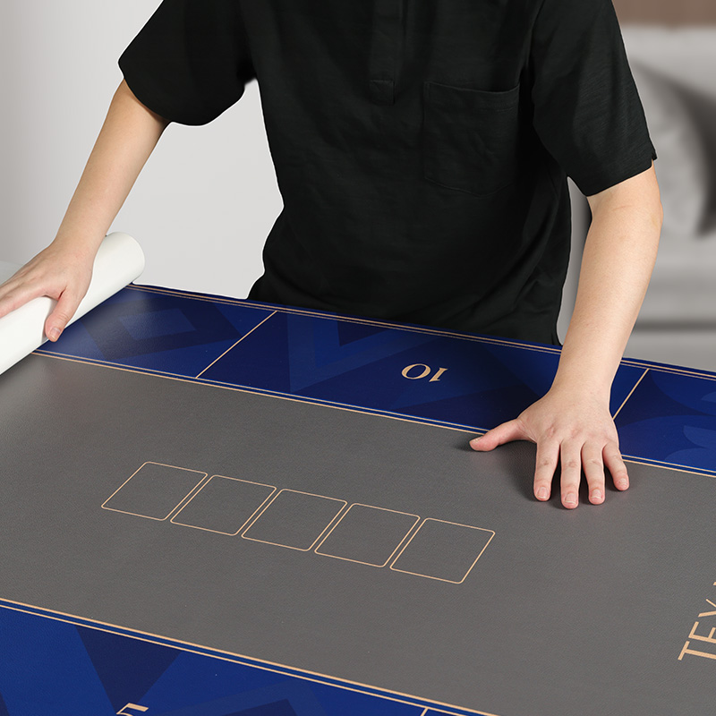 新款推荐高级高颜值皮质皮革德州扑克桌垫 防油防水德扑专用桌布 - 图0