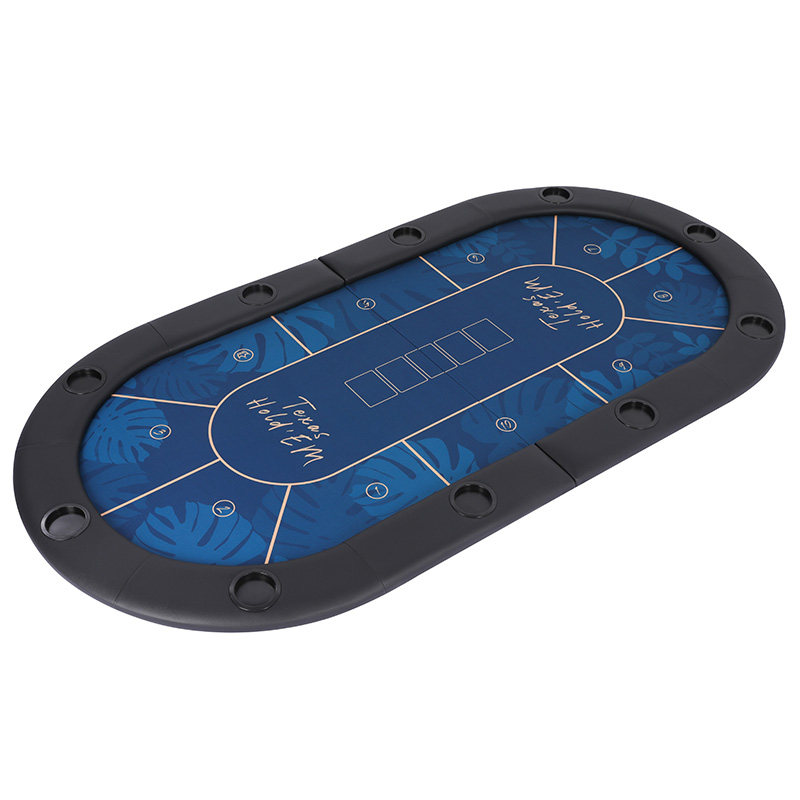 游戏大陆德州扑克桌面折叠麻将棋牌室筹码德扑桌布椭圆形对折台面,淘宝优惠券,粉丝福利购,淘宝优惠卷