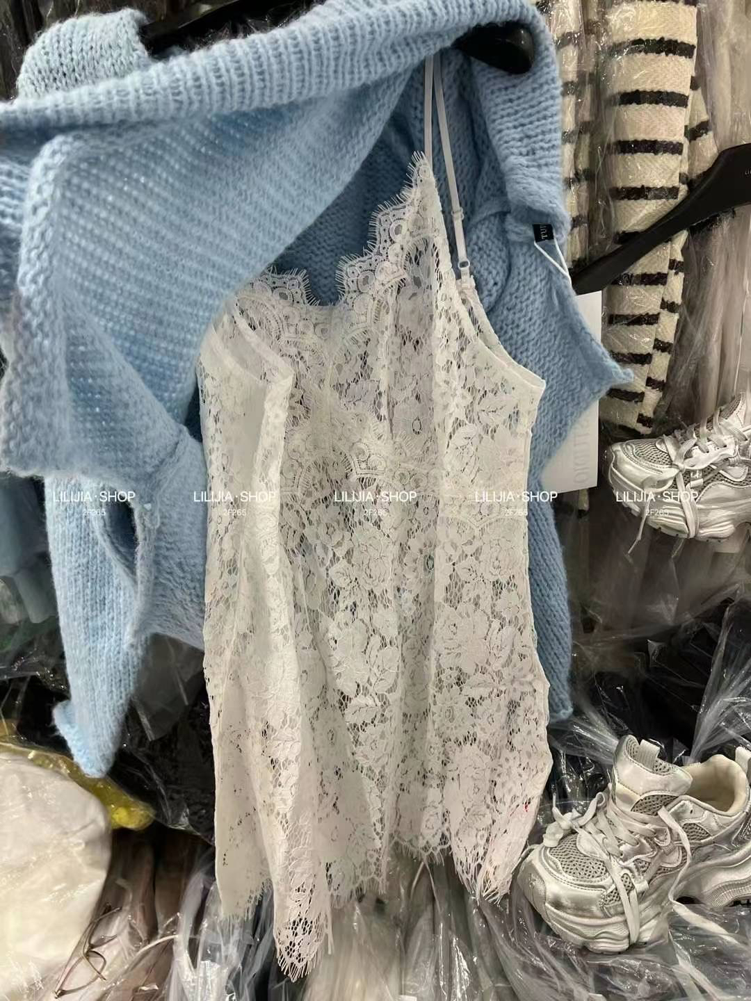 五折福利。新款韩版百搭性感设计感内搭蕾丝吊带连衣裙潮