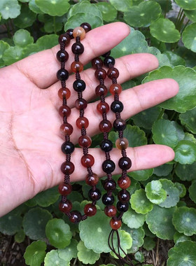 梦幻玛瑙圆珠链吊坠绳玉石挂件绳翡翠玉佩男女玉坠项链毛衣链配绳