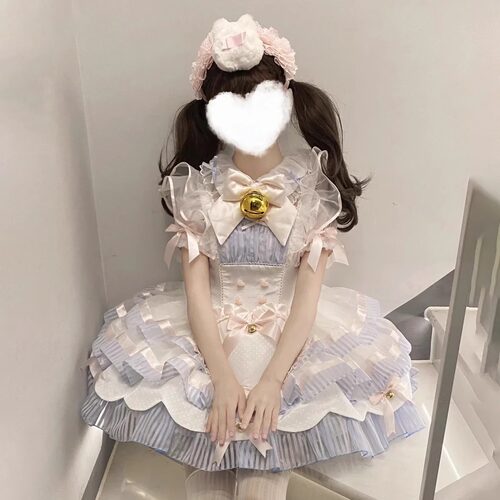 舒芙蕾Lolita洛丽塔连衣裙芭蕾风女仆装doll感生日礼成人礼蛋糕裙 - 图3