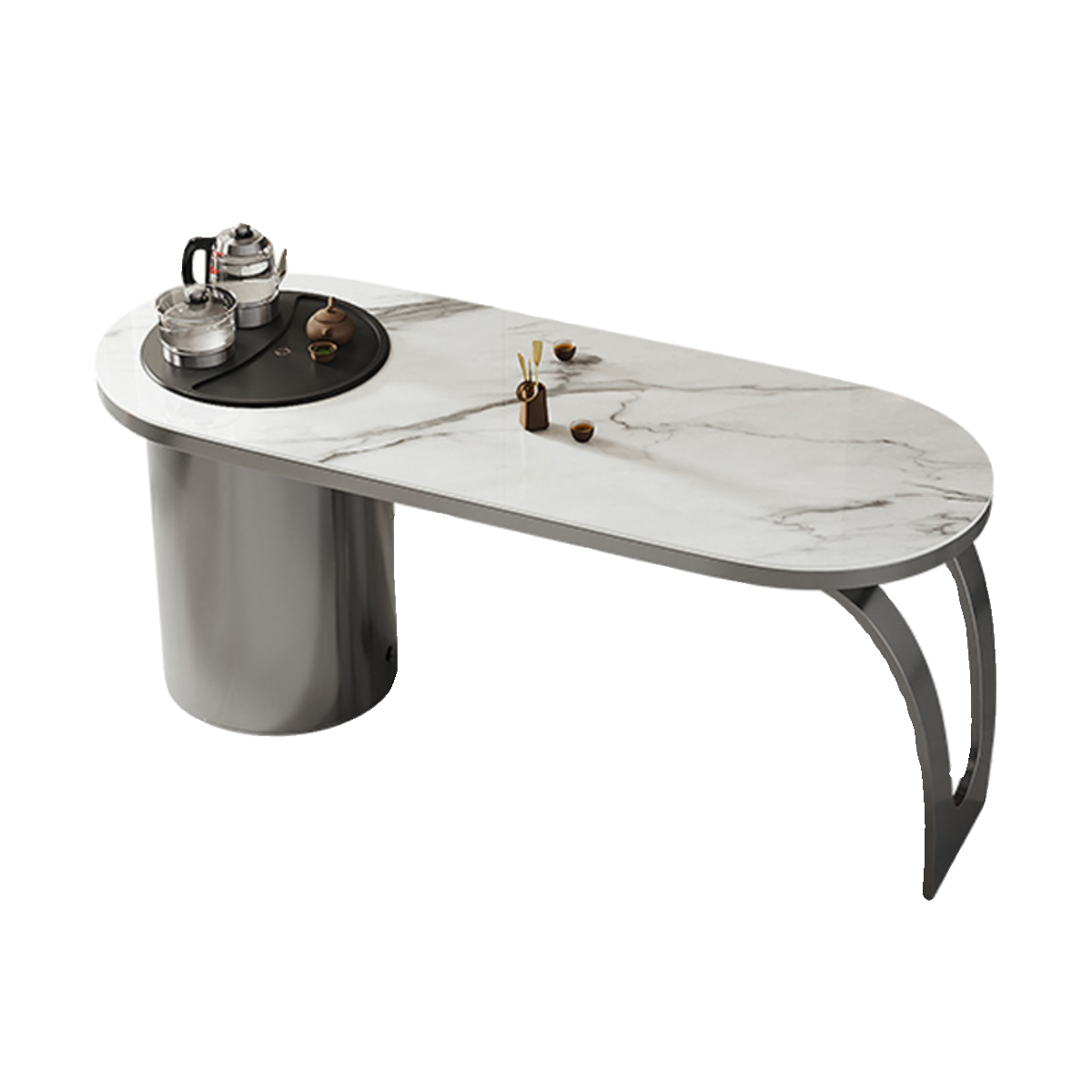 简约现代阳台岩板茶台意式轻奢泡茶桌不锈钢办公桌功夫茶桌椅组合,淘宝优惠券,粉丝福利购,淘宝优惠卷