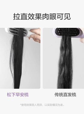 松下新款负离子便携直发梳直卷两用电梳子高颅顶神器HE20微瑕