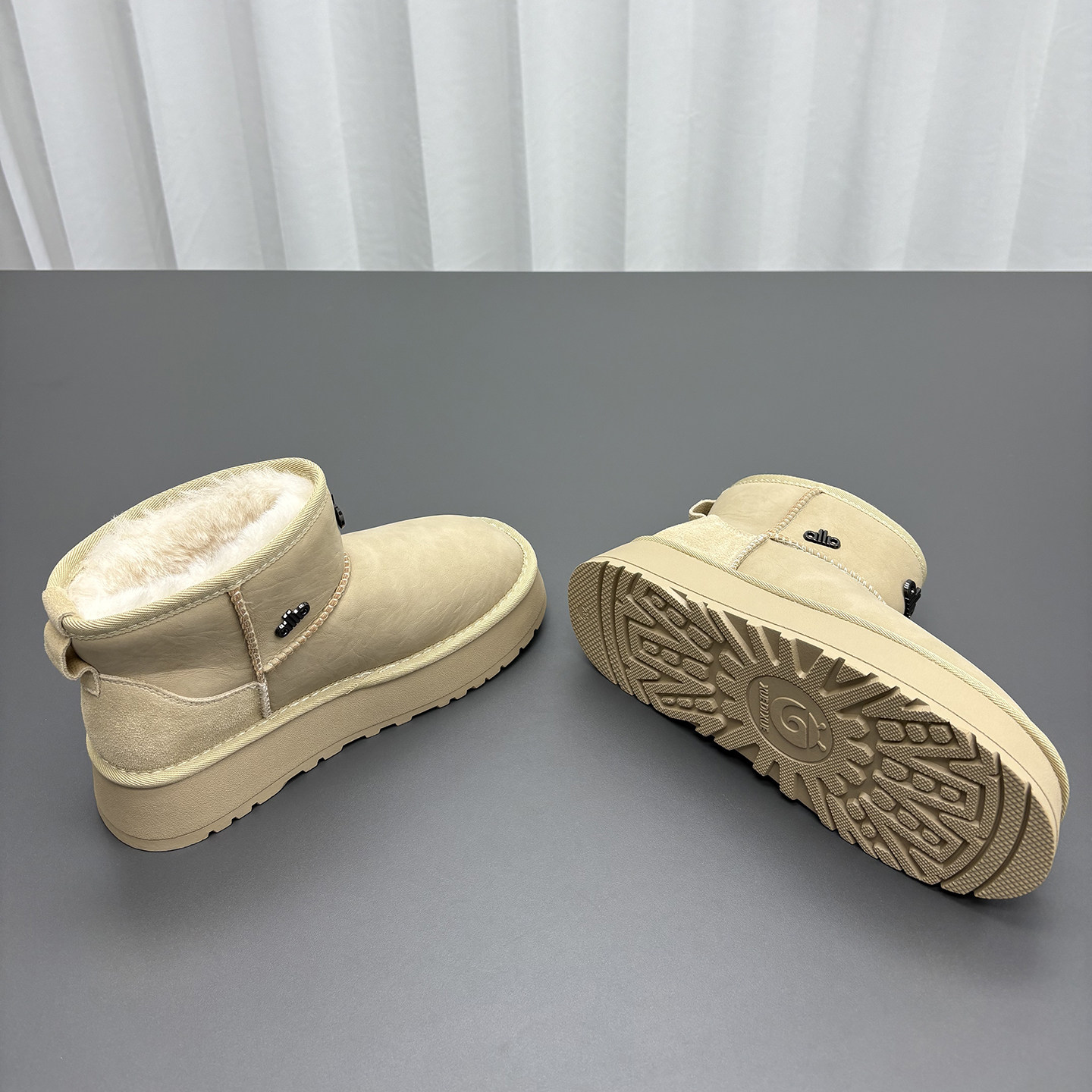 真皮羊毛雪地靴女2025冬季新款圆头厚底加厚保暖防滑牛皮休闲棉靴,淘宝优惠券,粉丝福利购,淘宝优惠卷