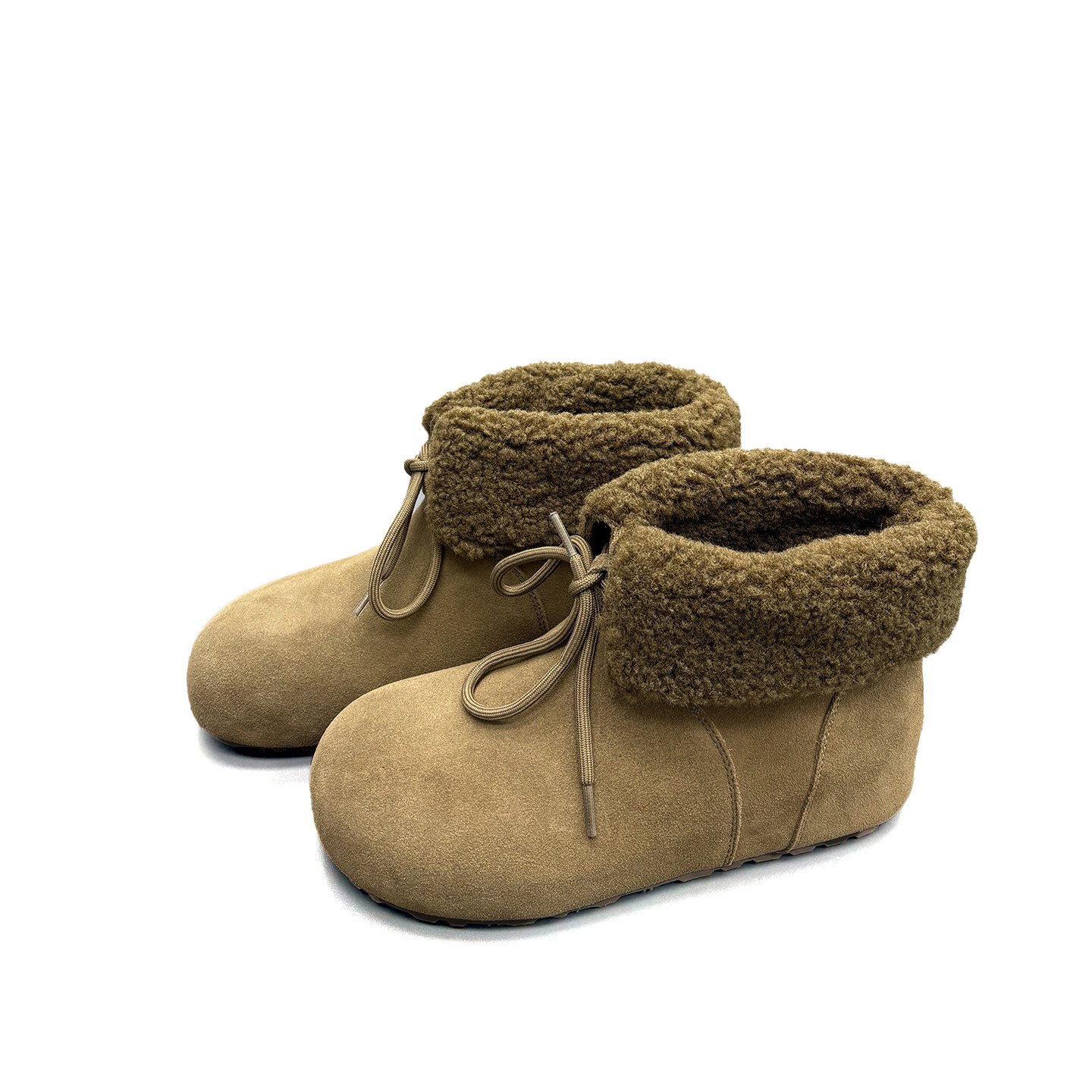 真皮羊毛雪地靴女2025冬季新款圆头系带内增高加厚保暖厚底棉靴潮,淘宝优惠券,粉丝福利购,淘宝优惠卷