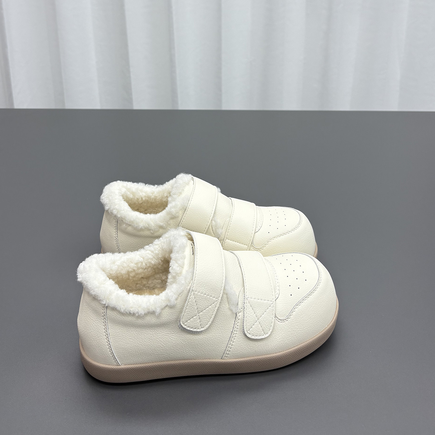 真皮羊毛加绒勃肯鞋女2025冬季新款圆头厚底魔术贴加厚保暖棉鞋潮,淘宝优惠券,粉丝福利购,淘宝优惠卷