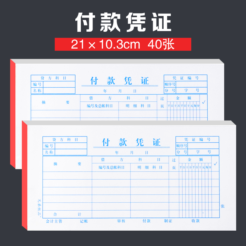 付款凭证申请单借出支付证明单据本纸通用统一标准财务会计凭证单 - 图2