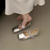French stunning flat champagne color ballet shoes