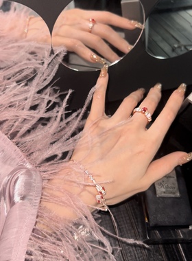 玫瑰金蛇头满钻气质高级感手链