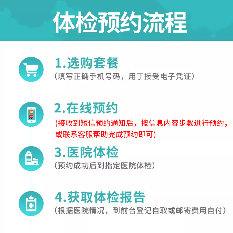 入职体检爱康国宾瑞慈体检套餐健康检查报告线上预约快速入职项目 - 图1