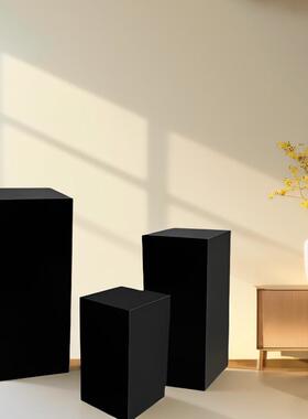 黑白根大理石雕塑摆放台软装饰品