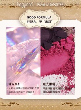 haggard伊莫怪兽四色眼影盘