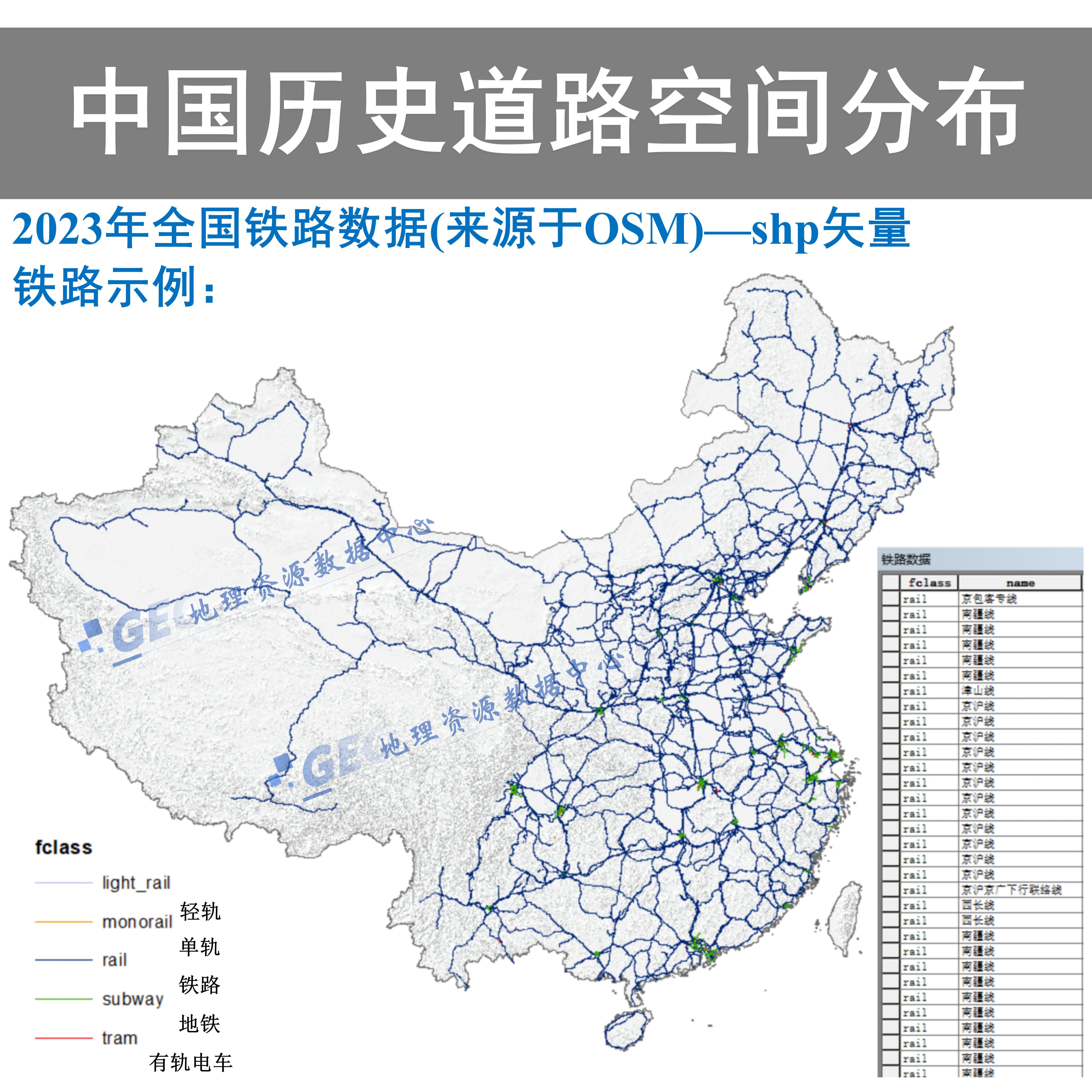 2000-2023年全国历史道路数据shp矢量数据高速主干道次干道-图0