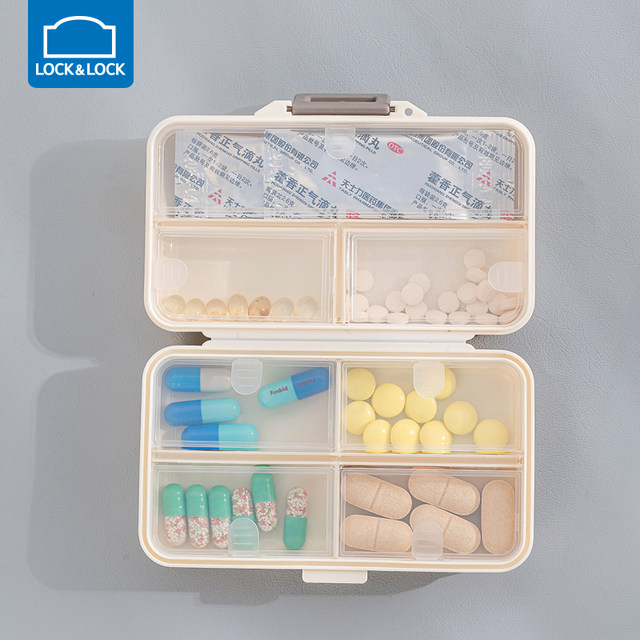 Lock Lock Pill Box Plastic Storage Box