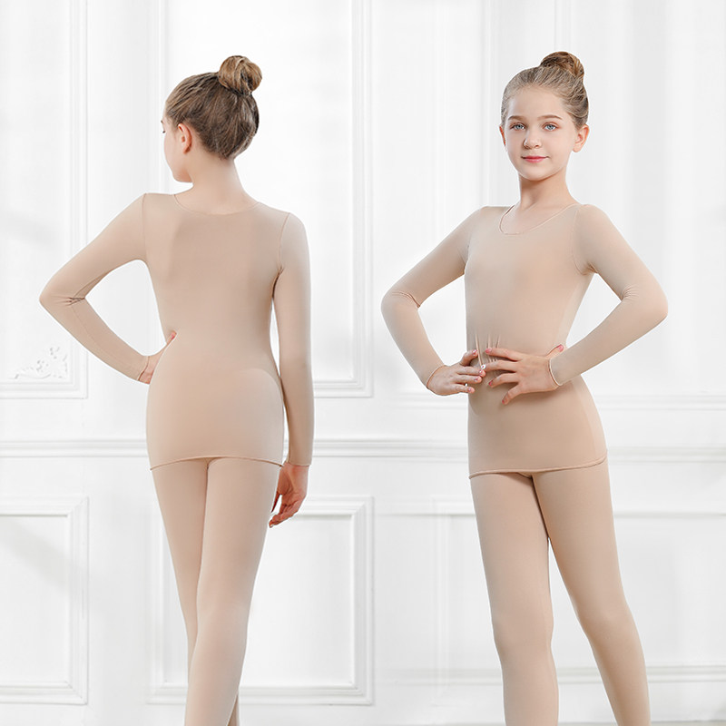 德绒儿童舞蹈服打底衫冬季肉色保暖内衣秋冬练功服女童肤色打底衣,淘宝优惠券,粉丝福利购,淘宝优惠卷