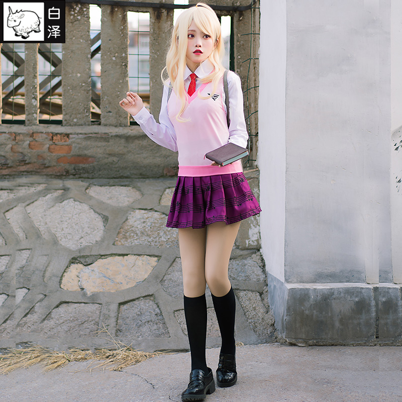 白泽弹丸论破V3赤松枫cosplay服装女全套装轮舞动漫展制服二次元-图1