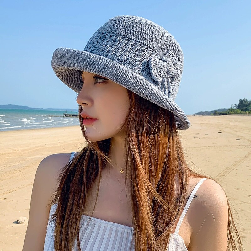 帽子女款2025新款女士礼帽夏季时尚洋气好看女帽百搭太阳帽防晒帽