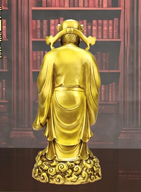 黄铜福禄寿三星神像祝寿摆件大号