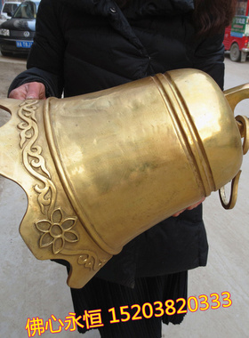 光面寺庙挂件保平安风水铜器