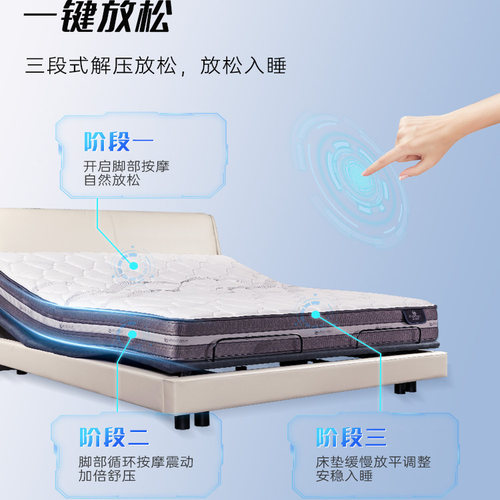 【政府补贴】Serta/舒达梦享A1/A2/88Z电动Ai智能床三件套多功能 - 图0