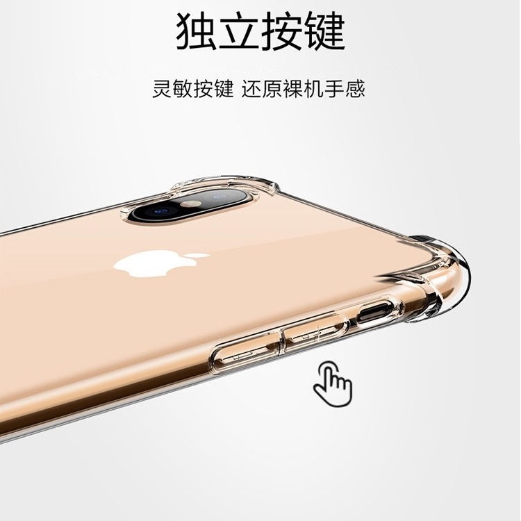 诺西 iphone8plus手机壳透明苹果8镜头全包边防摔气囊苹果6s硅胶保护套女款7plus软壳简约i6splus挂绳3男se2-图3