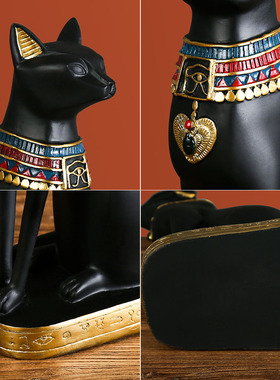 桌面创意异域风情埃及猫神摆件