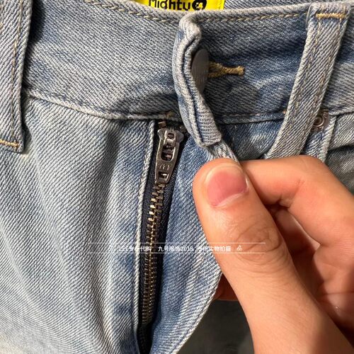 Lee正品2025款联名情侣款宽松阔腿牛仔裤LUB0090905PN00F-A09255 - 图2