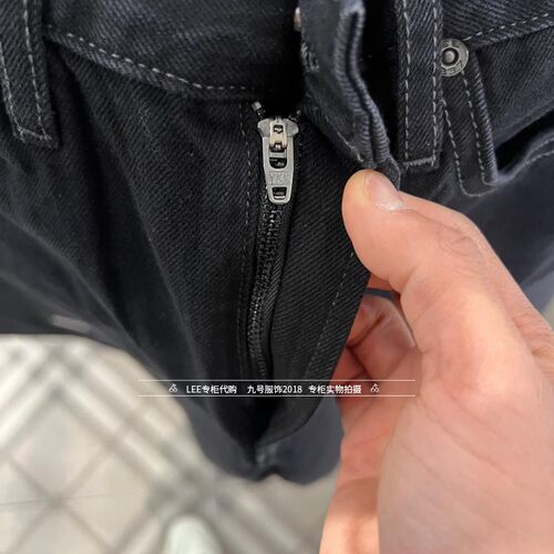 Lee正品2026春款男士761宽松直筒黑牛仔裤LMB261761207704-A09893 - 图2