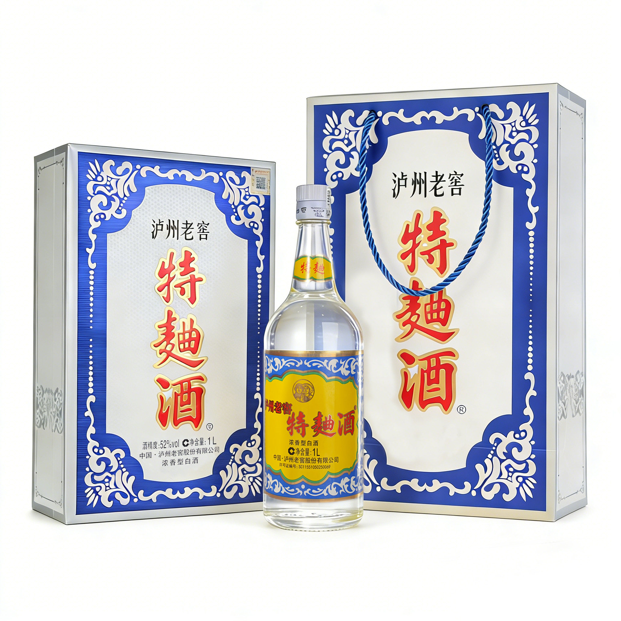 【官方直营】52泸州老窖特麯酒(60版礼盒)1000ml*1瓶 浓香型白酒,淘宝优惠券,粉丝福利购,淘宝优惠卷