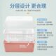 Camellia dust-proof and insect-proof double-layer drainage bowl and chopstick storage box