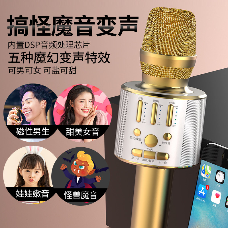 音响一体全民电视k歌家用麦克风 乐美佳影音麦克风/话筒