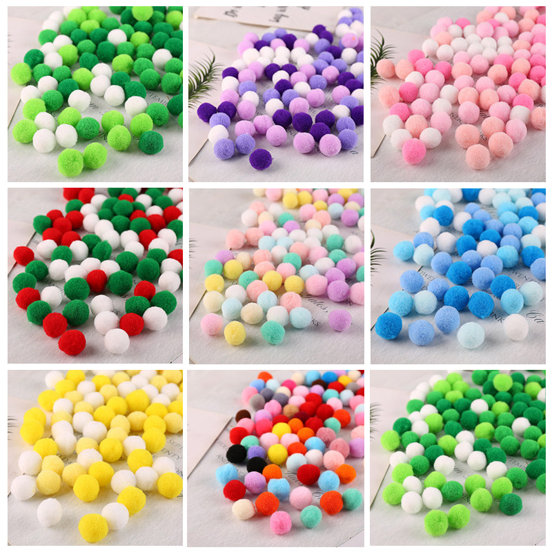 【买2送1】彩色高弹毛球diy毛绒球毛毛球儿童手工发饰装饰毛绒球,淘宝优惠券,粉丝福利购,淘宝优惠卷